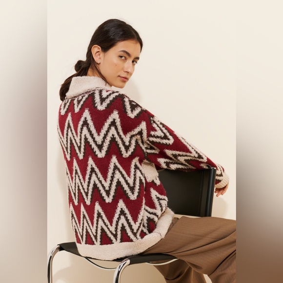 Nuuly Button Up Sherpa Jacket - Picture 2 of 5